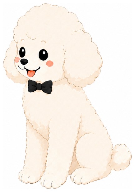 トイプードル（広報）のイラスト