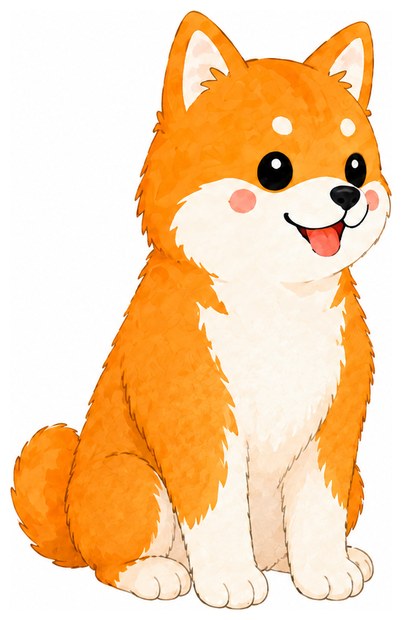 柴犬（営業）のイラスト